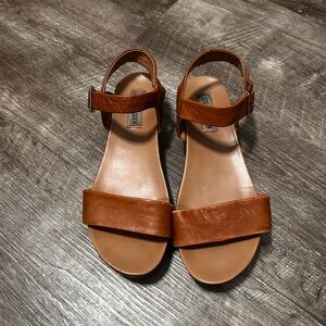 Steve Madden Women's Leather Brown Sandals